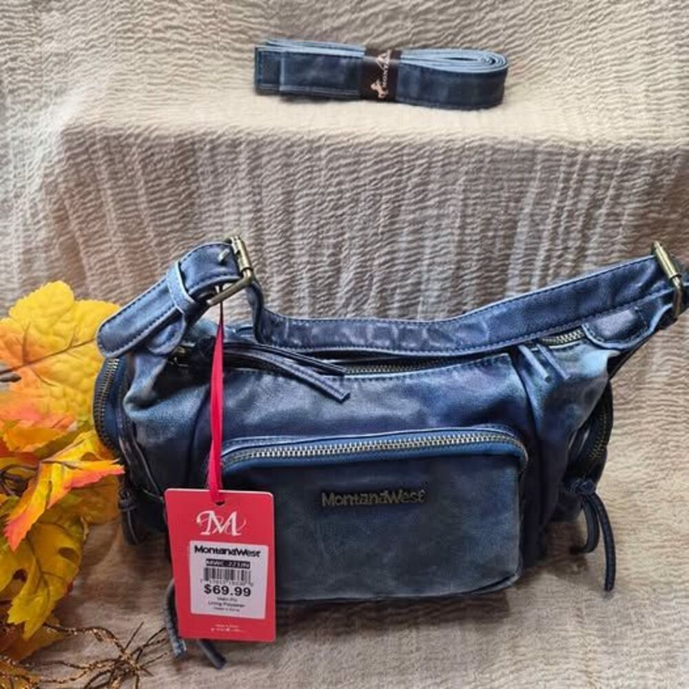 Montana West Blue Crossbody Bag